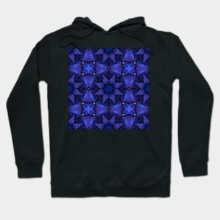 Royal Blue Hydrangea Pattern 3 Hoodie